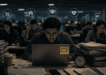 72% dos brasileiros estão no modo sobrevivência no trabalho, diz pesquisa.